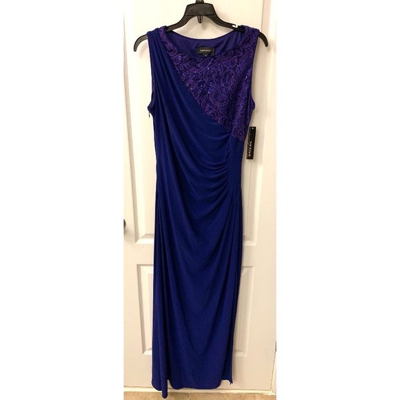 Navy Blue Dress with Lace and Sequin!